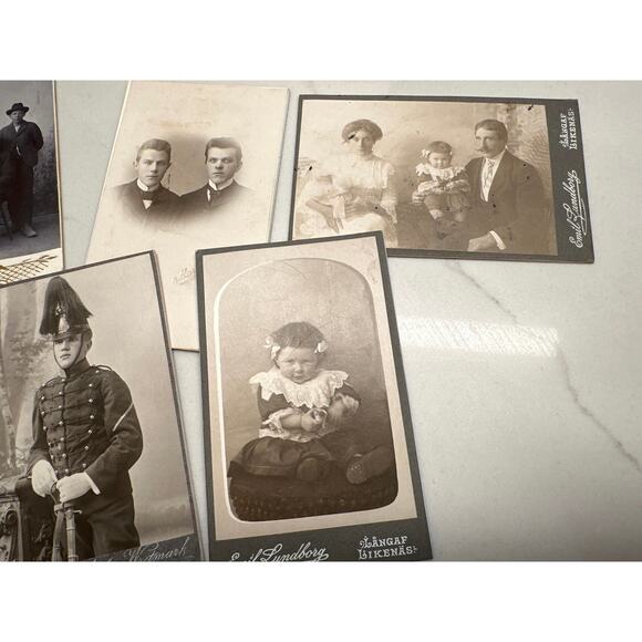 Antique Vintage Photographs Cabinet Cards, Dating 19th Early 20th Centuries - Picture 4 of 7
